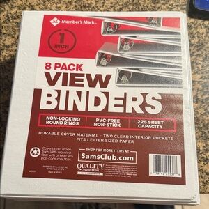 White View Binders - 4 Pack set of 4